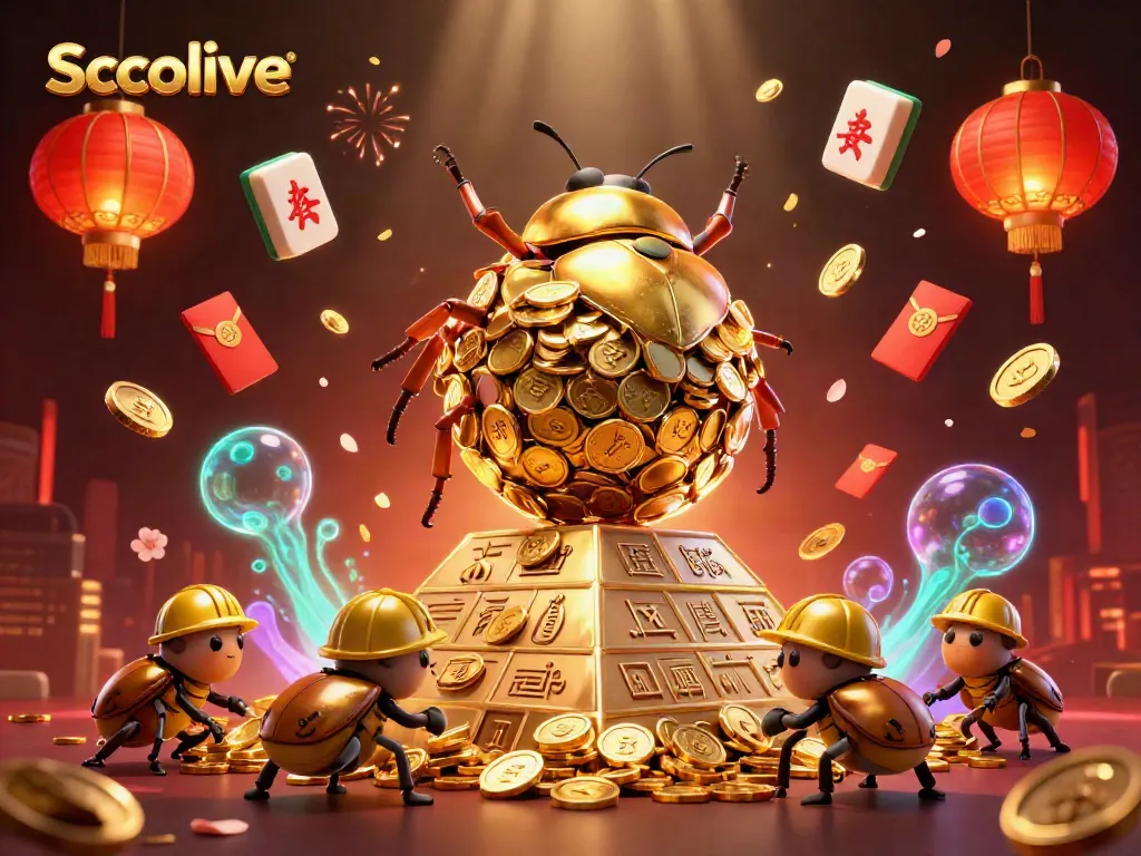 Socolive offers exhilarating online gaming experience portrayed through a vibrant, detailed 3D illustration.