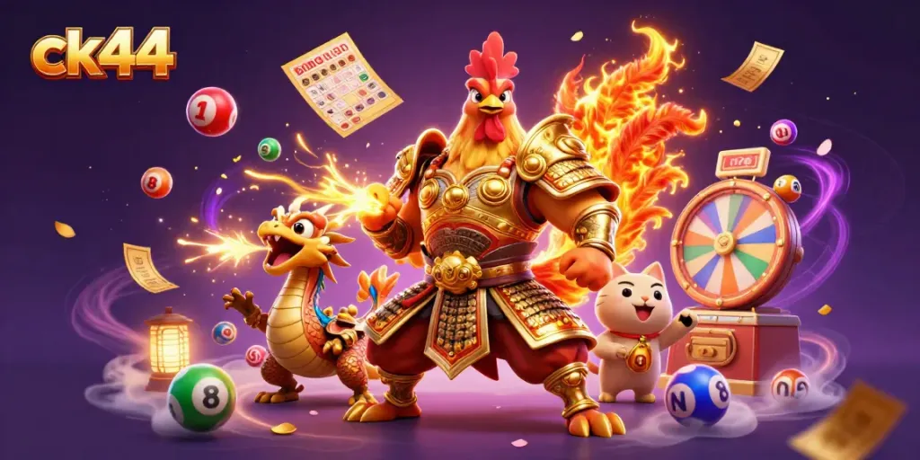 Engage with ck44's vibrant casino atmosphere, featuring legendary characters and dynamic game elements.