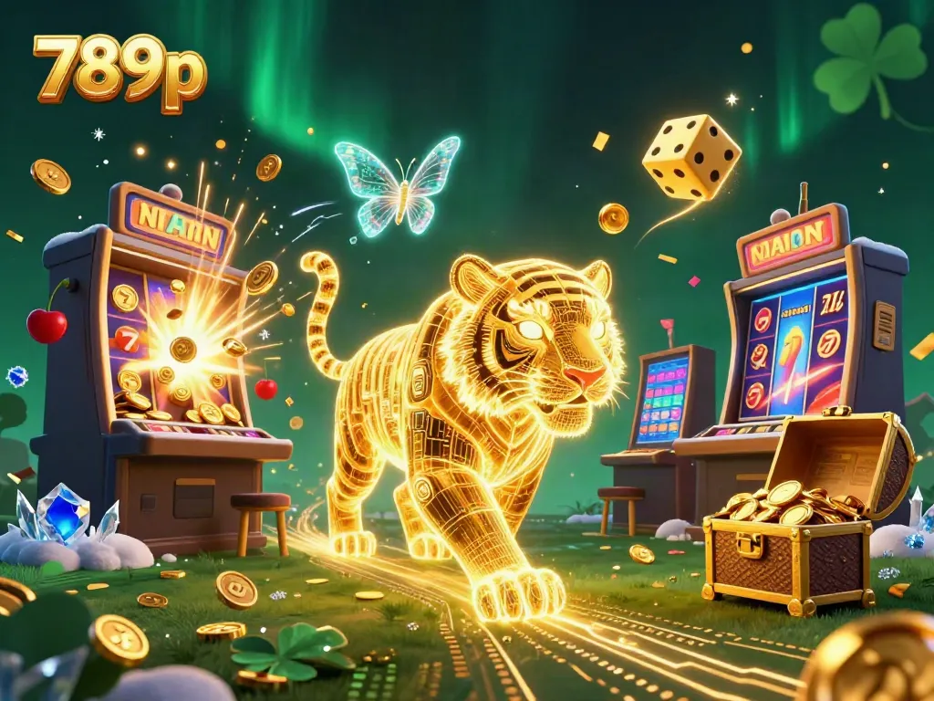 Experience exciting gaming adventures with 789p in this vibrant, dynamic casino scene featuring a jackpot explosion.