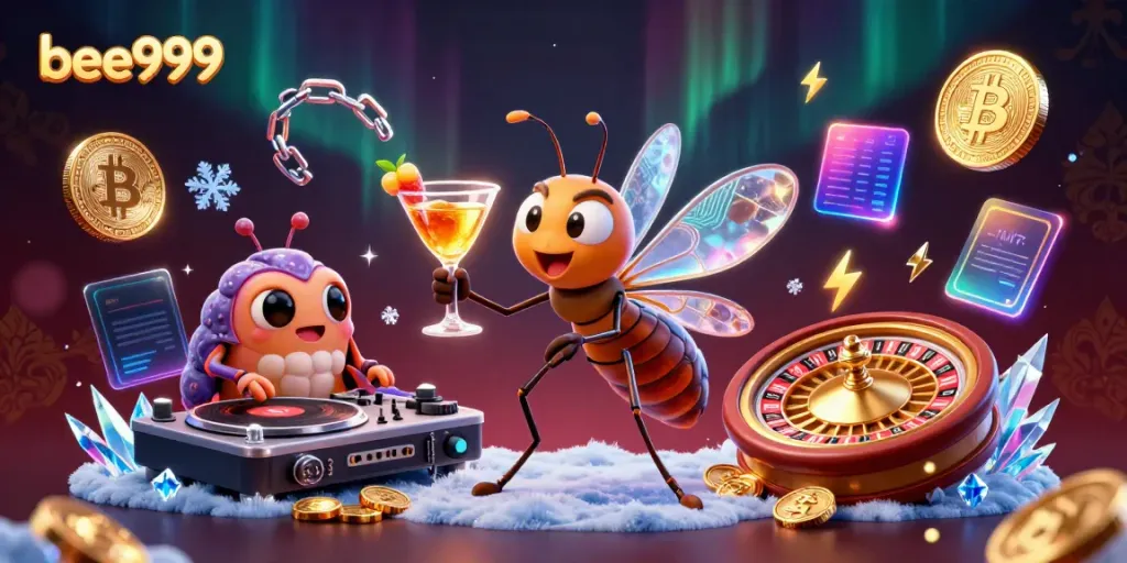 Engage in thrilling games at bee999 featuring vibrant 3D characters and crypto elements for an exciting online casino experience.