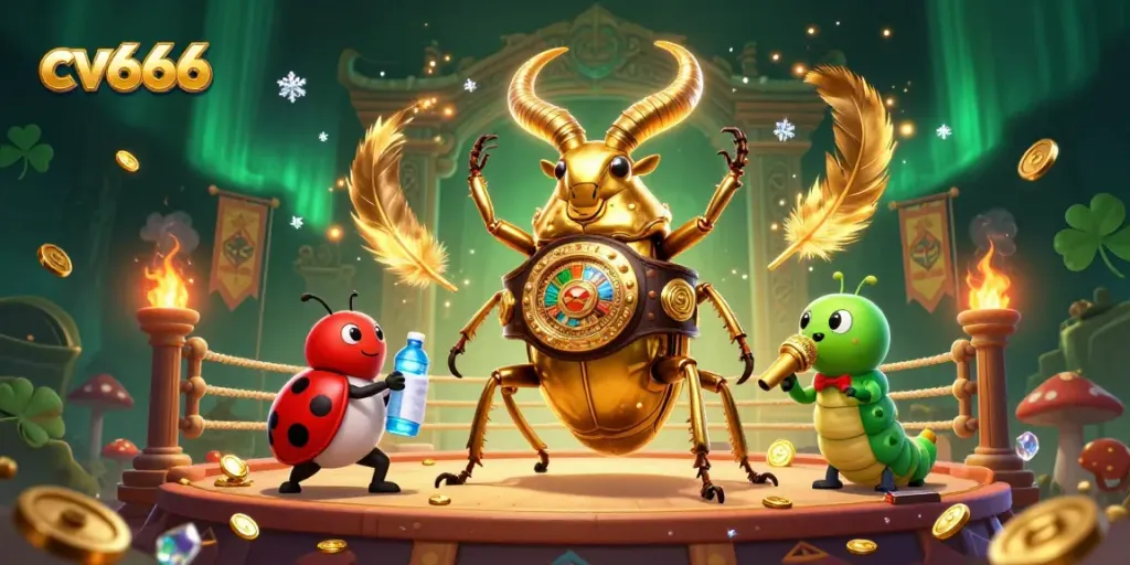 Engage with exciting gameplay featuring cv666 in a vibrant 3D casino arena.