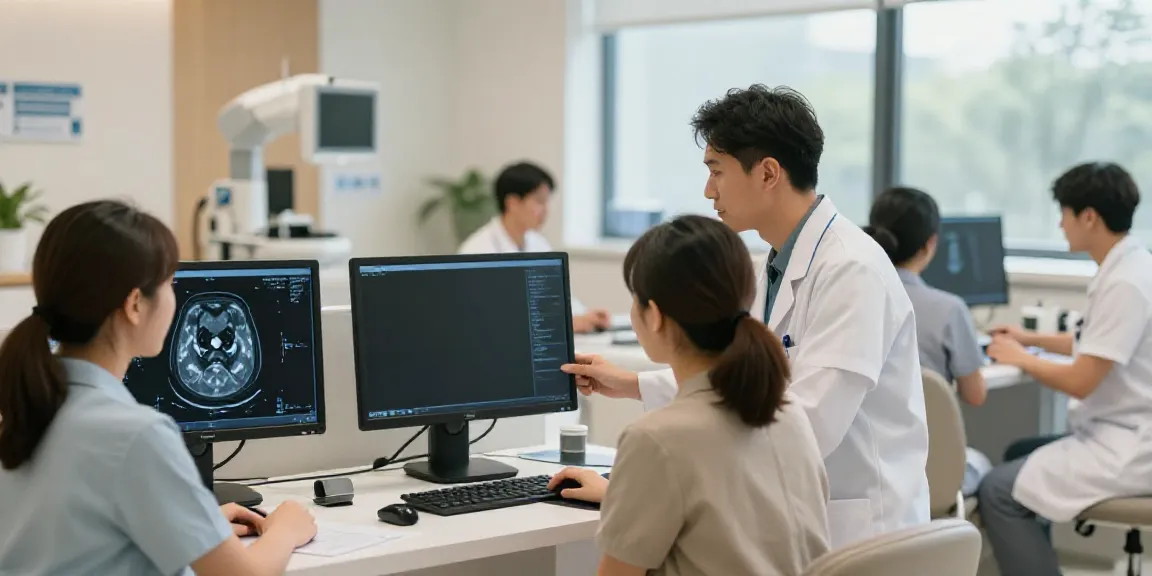 Ansicht des Diagnostikzentrums Radiologie Wolfsburg mit freundlichem medizinischen Personal.