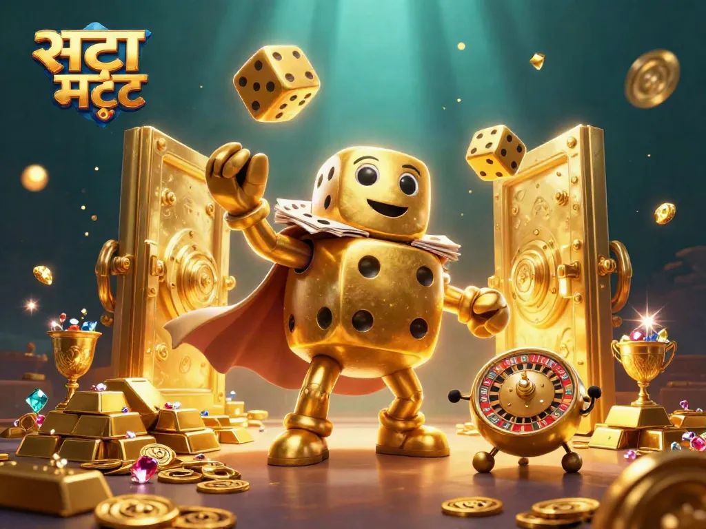 सट्टा मट्टा के रोमांच और समृद्धि अनुभव के लिए सुनहरी घटक और गेम की छवि